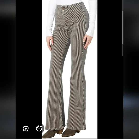 We The Free Jayde Flared Jeans - Traincar Stripe - Picture 2 of 4